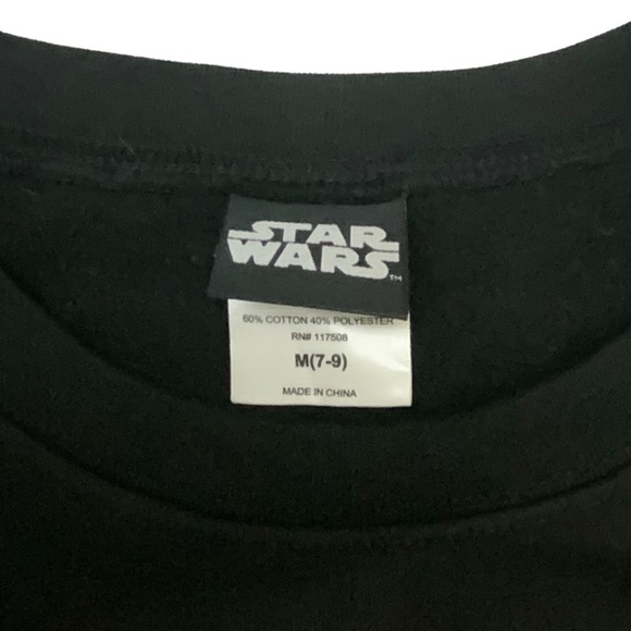 Starwars Sweatshirt Anime Crew Neck Pullover Japan Pink Black Juniors Size 7-9 - Picture 6 of 16